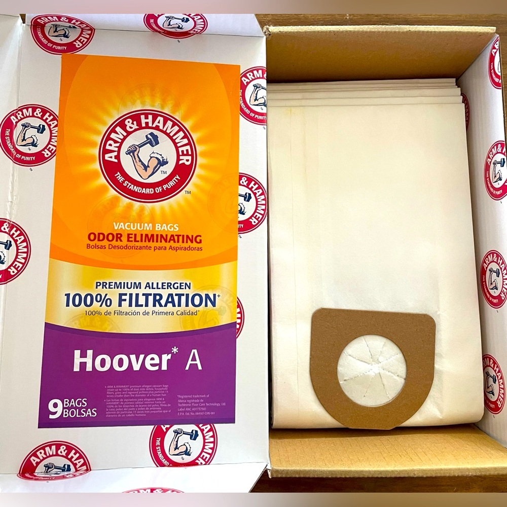 3/$15 NWOT Arm and Hammer Hoover A Vacuum Bags Lot of 9